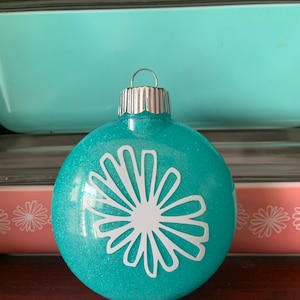 Pyrex Daisy Inspired Christmas Ornament