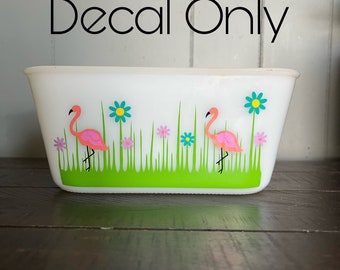 Summer inspired lucky in love Pyrex decal