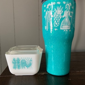 Pyrex inspired  30 ounce Epoxy Tumbler