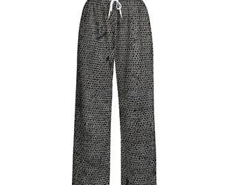 Pantalones unisex de pierna recta con estampado de cota de malla para cosplay, disfraz de guerrero medieval de fantasía, parte inferior de pantalón de cota de malla.