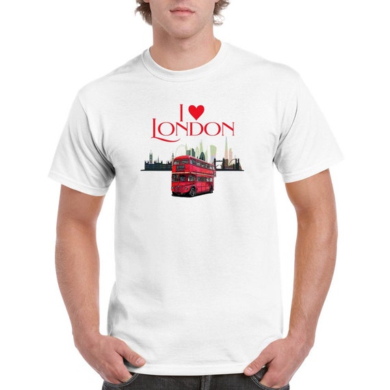稀有絵ロンドン 赤いバス Tシャツ 32 Amazon.com: London Bus Love London Red Buses British Culture