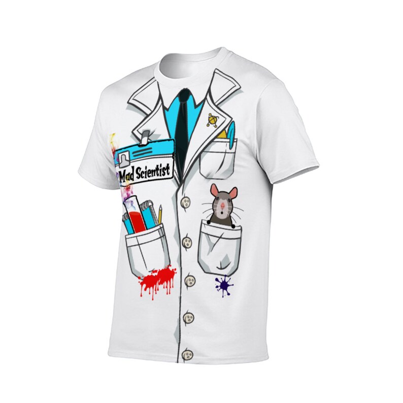 Mad Scientist Laboratory Technicians Lab Coat Funny Design Custom ...
