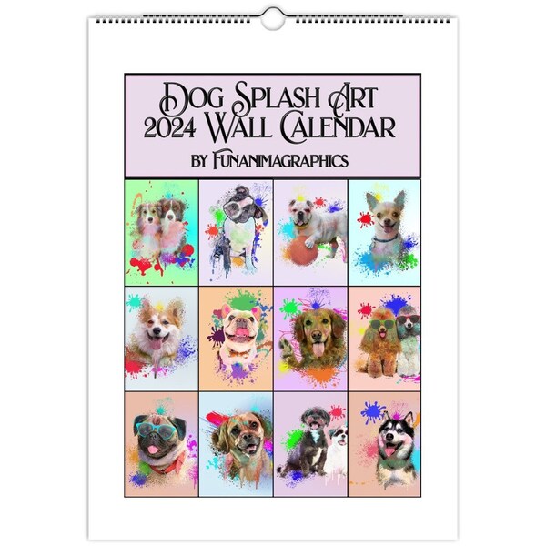 Dog Splash Art 2024 Etsy