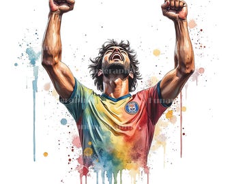 Imágenes prediseñadas de salpicaduras de acuarela de fútbol PNG, paquete de 24 piezas de arte digital de fútbol transparente para uso comercial