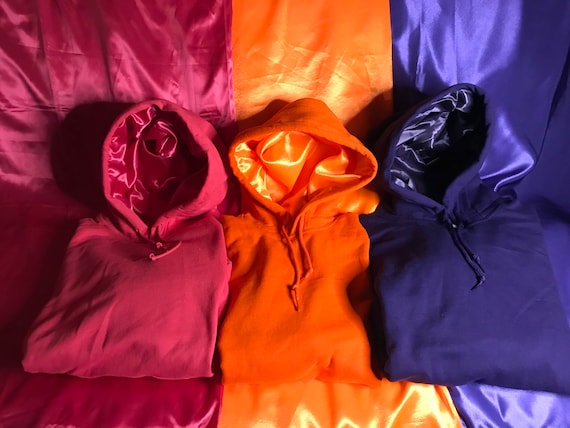 hoodie with silk hood