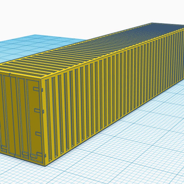 45 ft Shipping Container- N Scale (Digital Download)