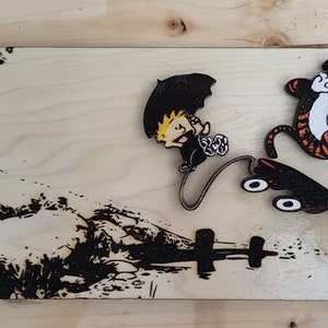 Calvin and Hobbes Wagon Ride SVG File