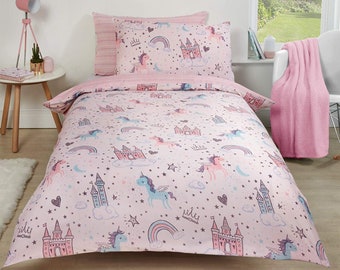 pink and grey childrens bedding