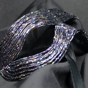 Mask &quot;Murano&quot; made with Venetian beads