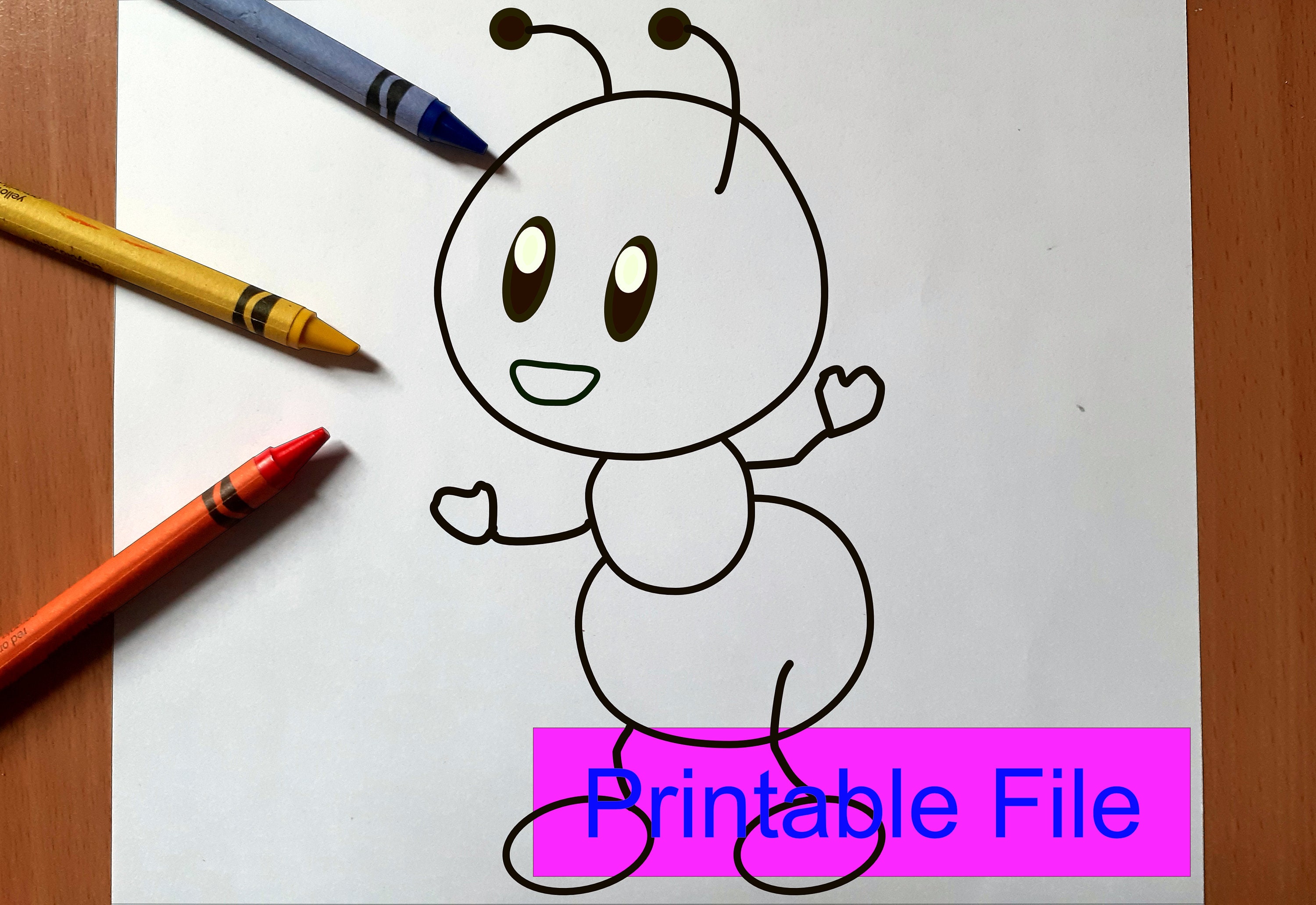 Kids coloring book Printable coloring pages PDF pack of 8 | Etsy