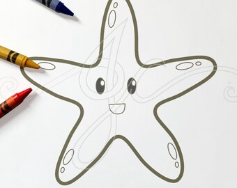 How to DRAW a STARFISH Easy Step by Step 