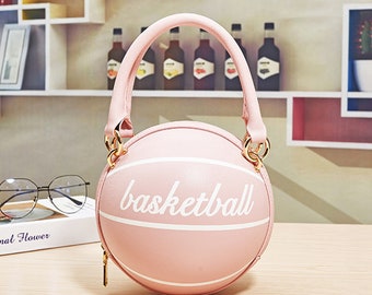 pink basketball bag