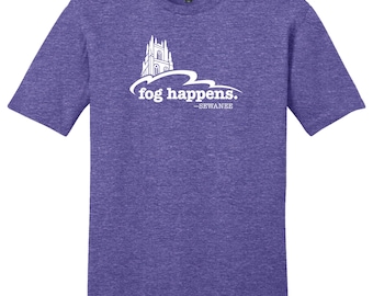 Fog Happens Sewanee T-shirt | Heathered Purple