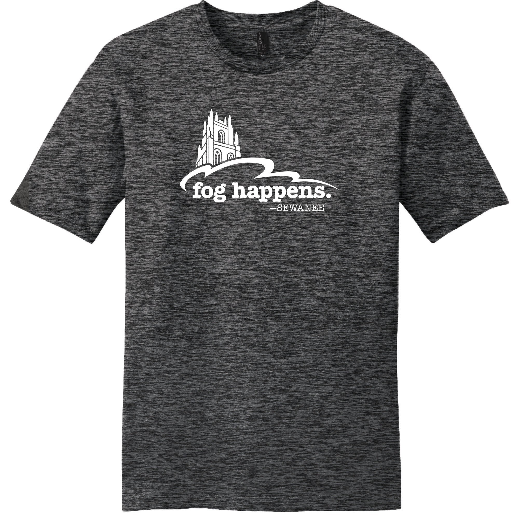 Fog Happens Sewanee T-shirt | Heathered Charcoal