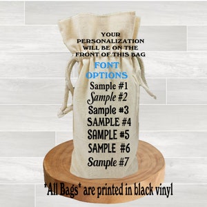 Custom Whiskey Pint Bottle Gift Bag, Pint Size Liquor Sack, Personalized Alcohol Party Favors, We Welcome Profanity, BFF Birthday Present image 2