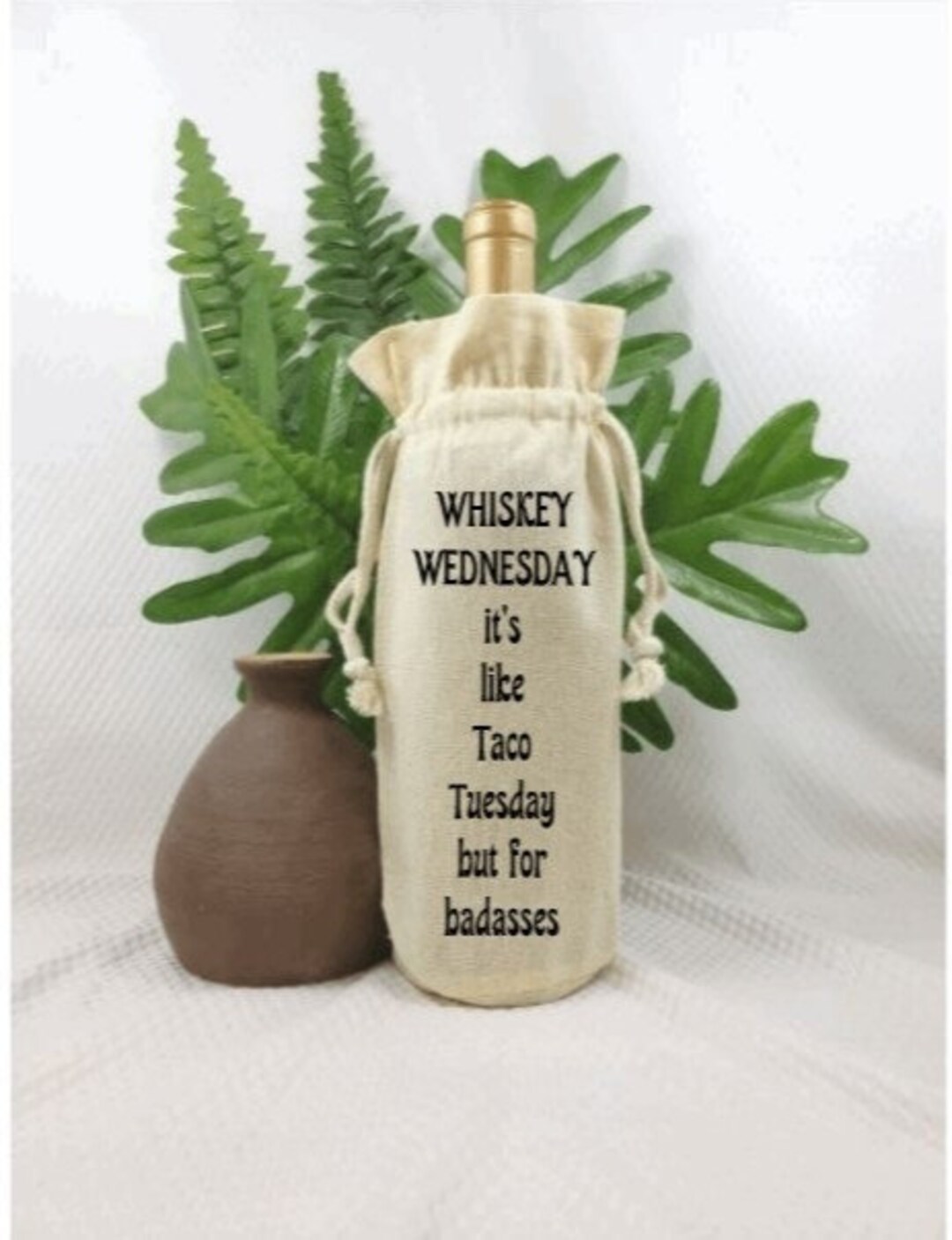 Whiskey Bottle Bag, Liquor Gift Bag, Taco Tuesday, Alcohol Lovers Gift