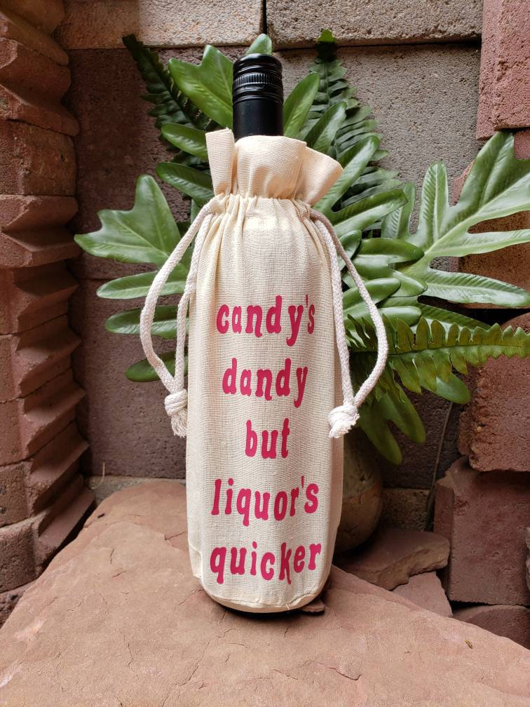 Liquor Bottle Gift Bag Wine Gift Bag Candle Gift Bag Party Etsy