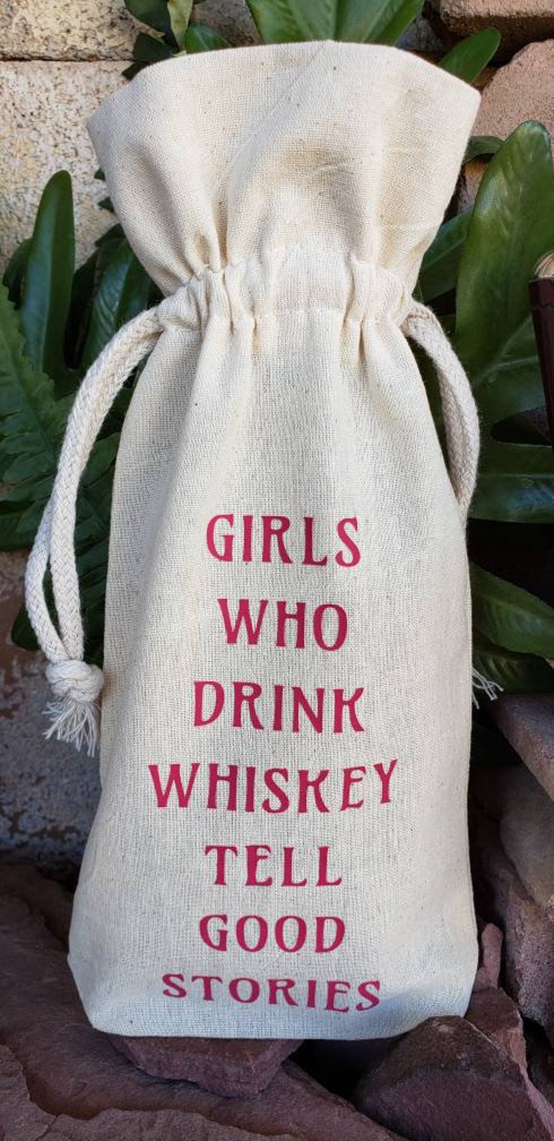 Liquor Bottle Gift Bag Whiskey Bottle Bag Flask Gift Bag Etsy