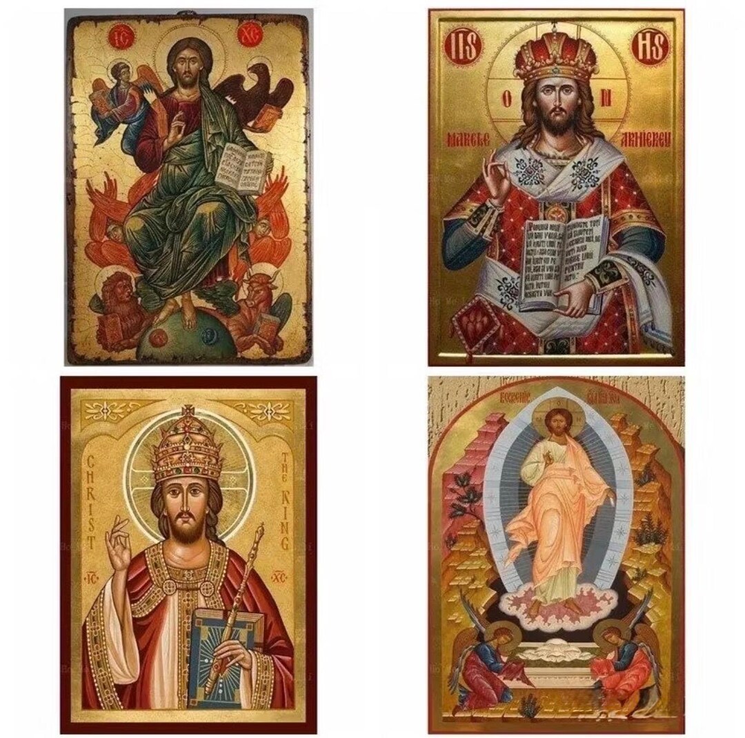 Orthodox Russian Byzantine Gold Christian Jesus Christ Wall Art - Etsy