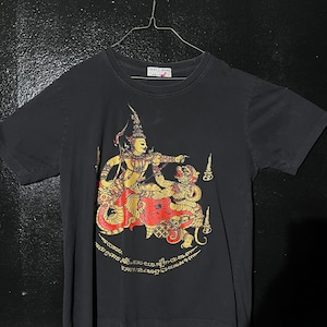 Thailand ethnic black t shirt