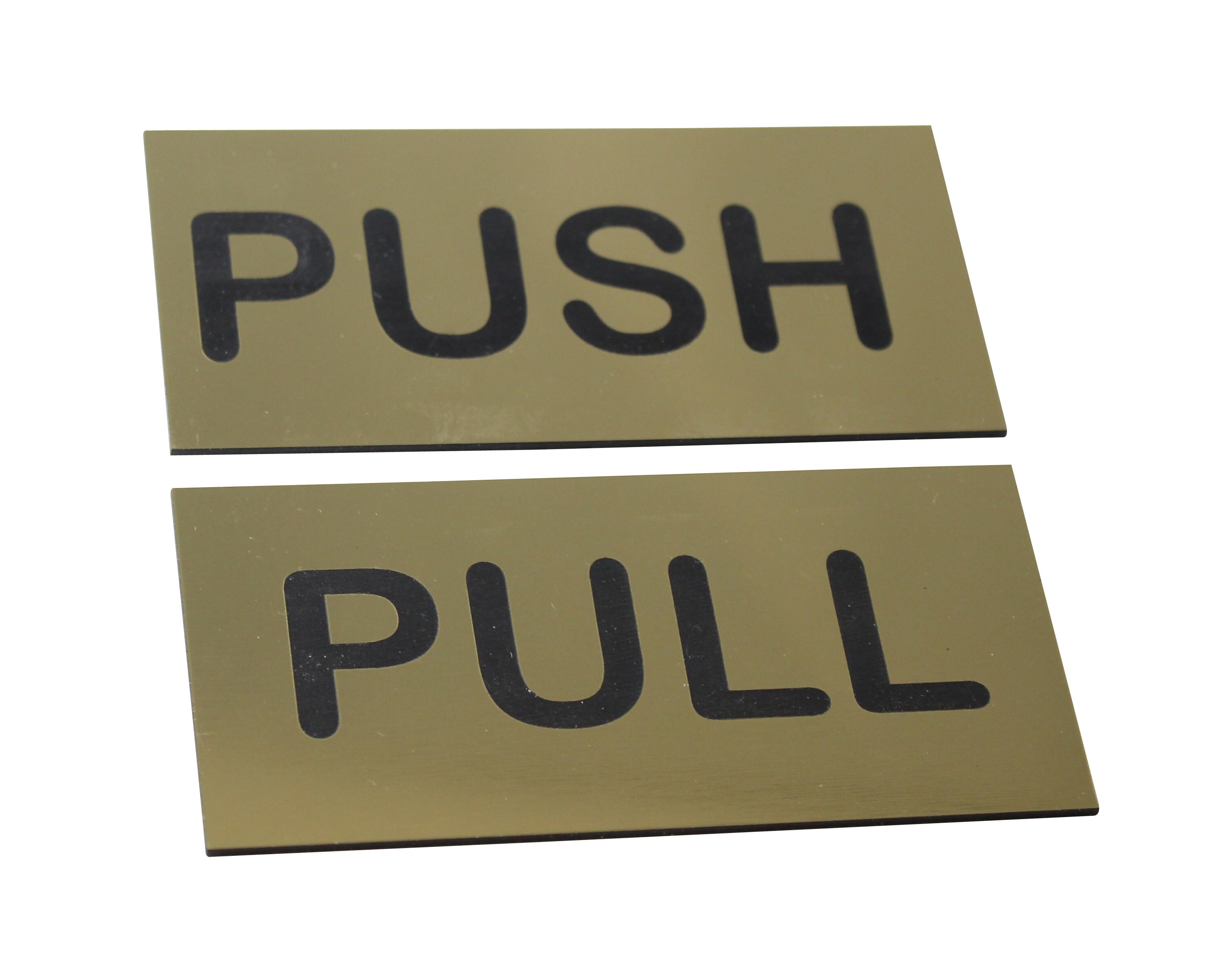 Push Pull Door Plates Set Push Pull Door Signs Push Pull Etsy