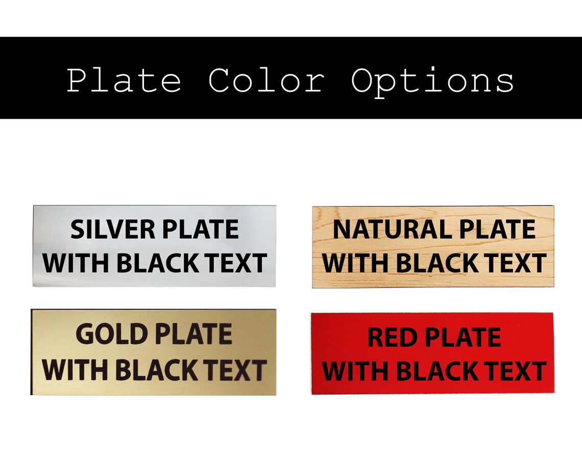 Custom Engraved Plate 4x6 Plates Office Door Name Etsy