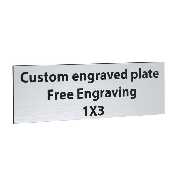 Personalized Plate Hanging Sign, Engraved Message Plaque | Custom Free Engraving Signs | Custom Door Signs | Plastic Personalized Signs