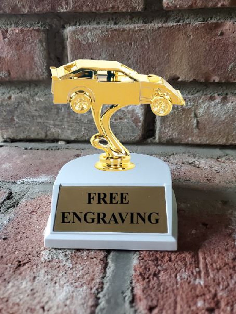 Custom Gold Dirt Track Car Figure Trophy, Best Man Award, Racing Car ...
