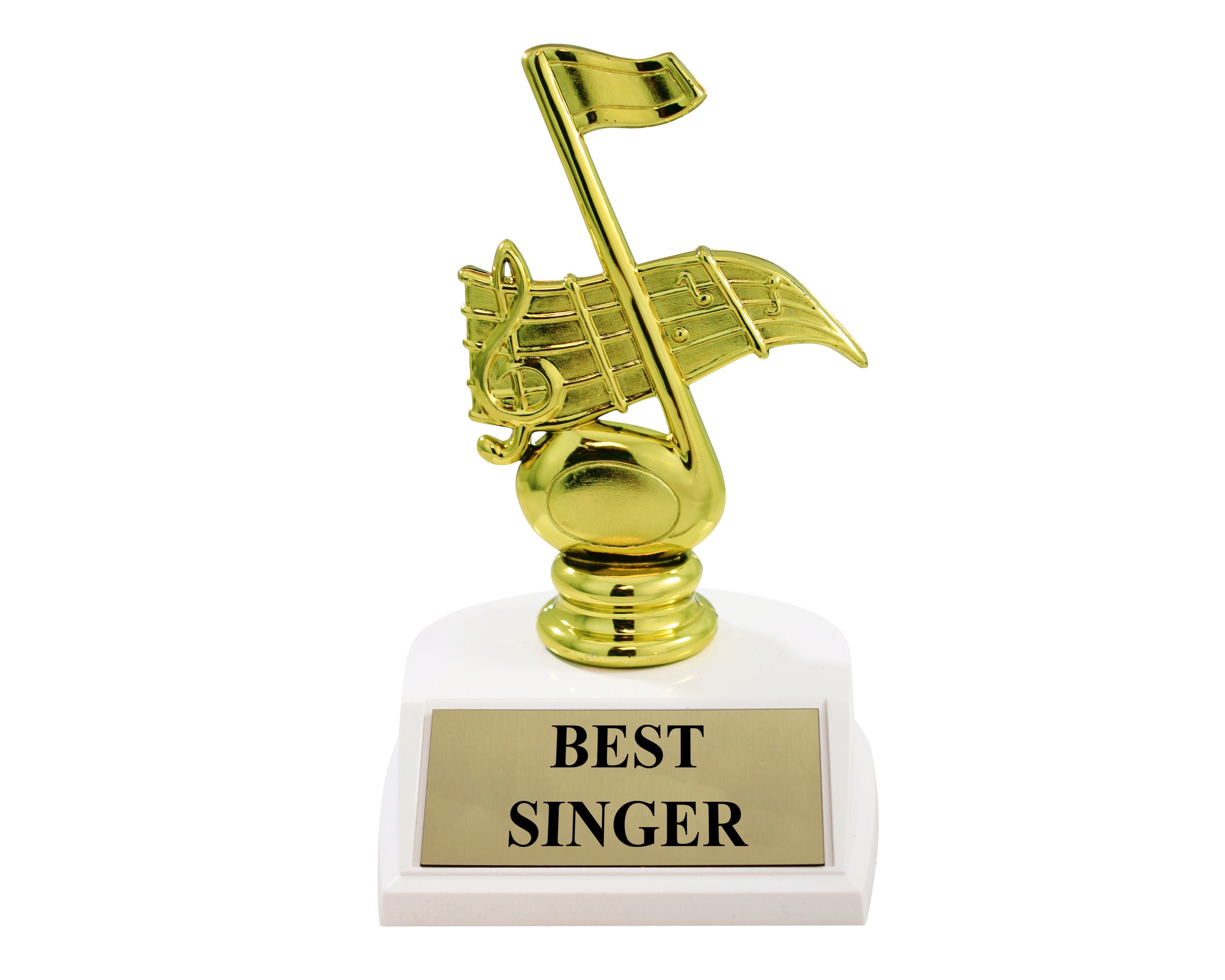 Music Note Trophy With Custom Text | Engraving Music Trophy | Elegant ...
