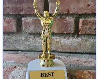 Best Boss Trophy, Best boss award, Personalized award, Victory trophy