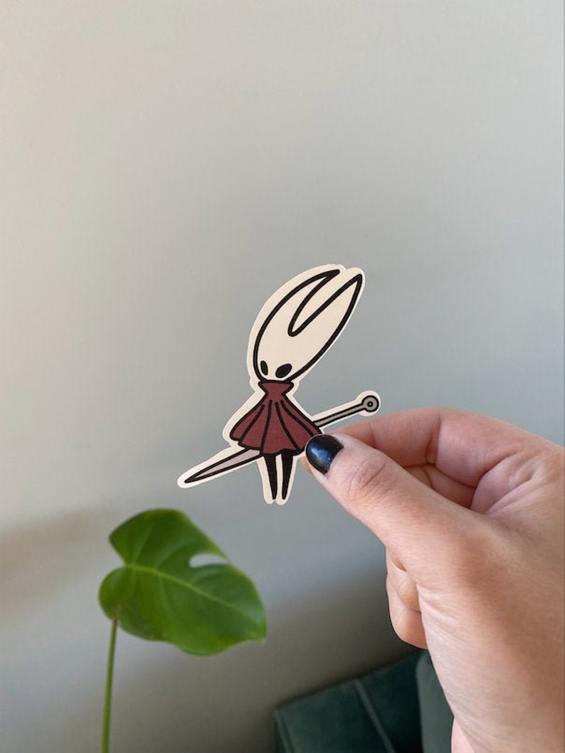 Free shipping! Hornet Sticker Vinyl Matte Water-proof Sticker NEW Silksong Sticker Hollow Knight Sticker