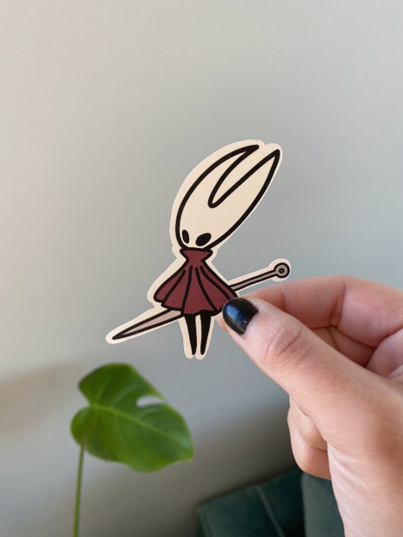 Free shipping! Hornet Sticker Vinyl Matte Water-proof Sticker NEW Silksong Sticker Hollow Knight Sticker