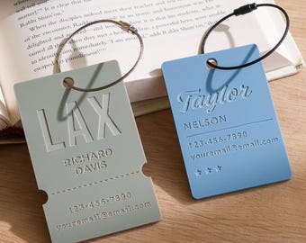 Personalized Backpack Tag, Custom Name Tag for Kids, Diaper Bag Label, Acrylic ID Tag, School Bag Accessory, Easter Basket Stuffer