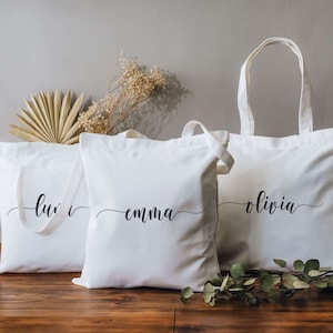 Bridesmaid Tote Bags | Personalized Bridesmaid Gifts | Maid of Honor Tote | Custom Bridesmaid Bags | Bridal Party Gifts | Bachelorette Party