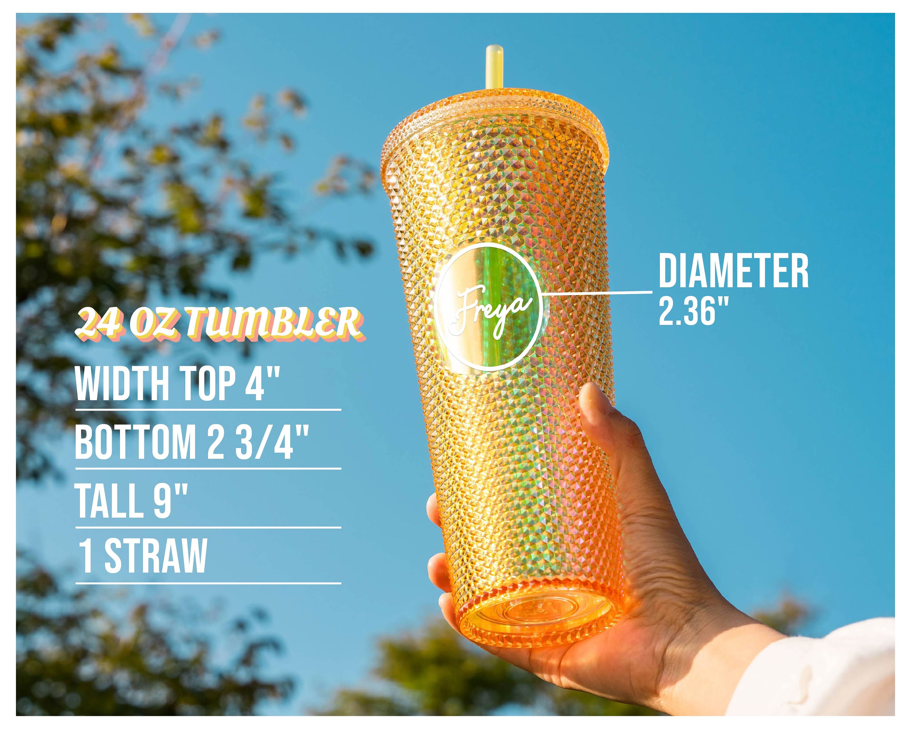 Waterbottle - Tumbler 24oz: Radiant Garden - Awesome Brooklyn