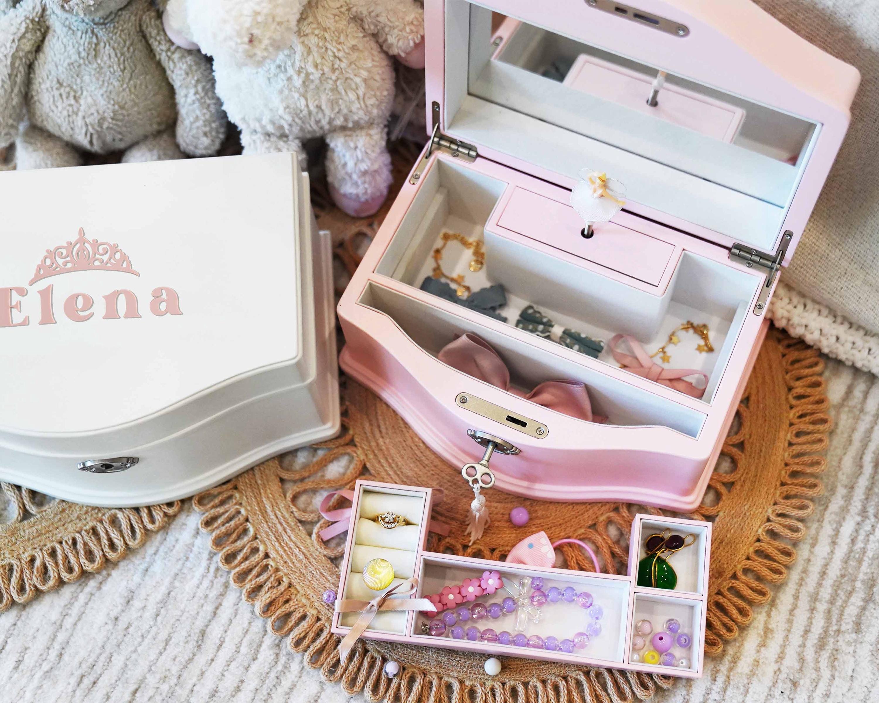Personalized Girls Jewelry Boxes, Custom Jewelry Box, Musical Ballerina ...