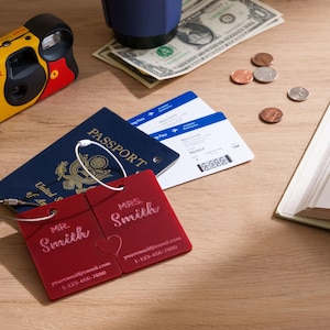 Backpack Tags Personalized, Luggage Tag, Bag Tags, Name Tag For Backpacks, Personalized ID Tag, Custom Luggage Tag, Travel Accessories