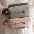 Custom Makeup Bag, Personalized Cosmetic Bag, Travel Gifts Toiletry Bag, Makeup Organizer, Bridesmaid Gifts, Personalized Gifts for Her DLY
