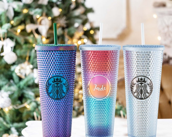 Two Christmas Light-Up Tumblers with Straws, 18 oz. Set
