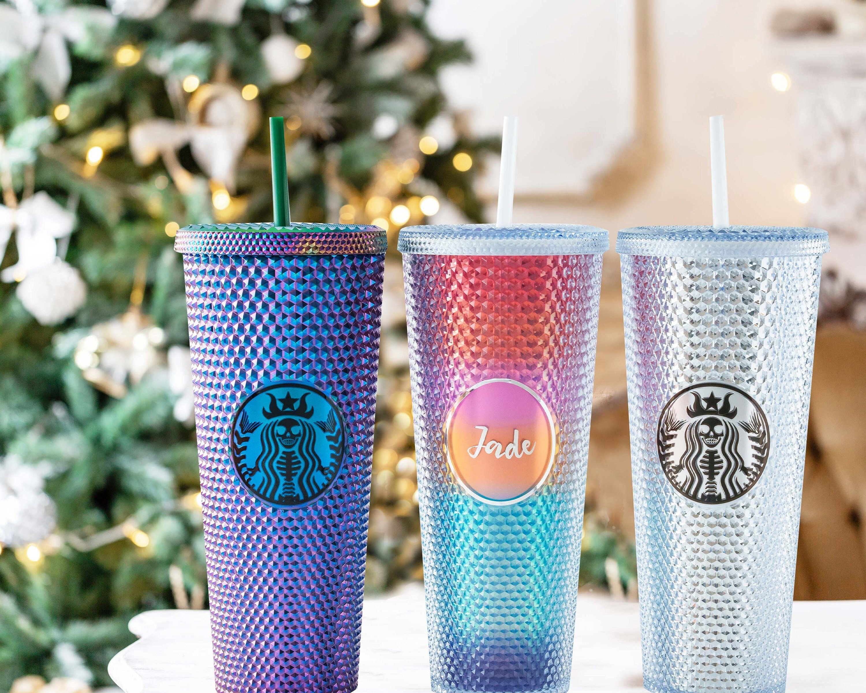 15 Colors Personalized Studded Tumbler 24oz With Straw Matte Iridescent  Custom Name Coffee Tumbler Gifts for Her Best Friend Gift 