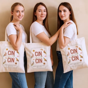 Bridesmaid Tote Bag, Birth Flower Floral Tote Bag, Personalized Tote Bags, Bridal Party Favors, Bridesmaid Gifts, Small Bridesmaid Bag
