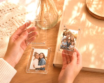 Custom Photo Car Visor Clip, Drive Safe Visor Clip, Acrylic Car Accessories, Custom Photo Clip, Gift for Husband, Gift For Dad [N]