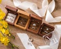 High Quality Wedding Ring Box for Ceremony, Custom Wood Ring Box, Acrylic Ring Box, Proposal Ring Bearer Engagement Ring Case