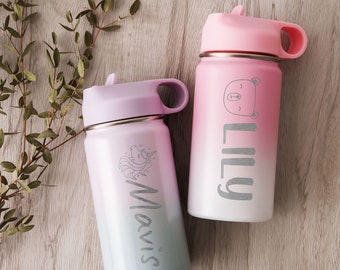 Baby Boy Gift Ideas | Personalized Tumbler Custom Name | Engraved Water Bottle for Toddler Easter Kids Wedding Gift | 12 oz Stainless Steel