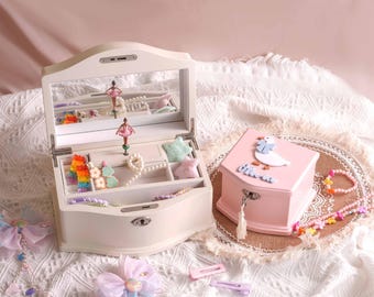 Personalized Jewelry Box Gift for Little Girl, Custom Jewelry Organizer, Musical Ballerina Jewelry Box, First Jewelry Box Gift for Her