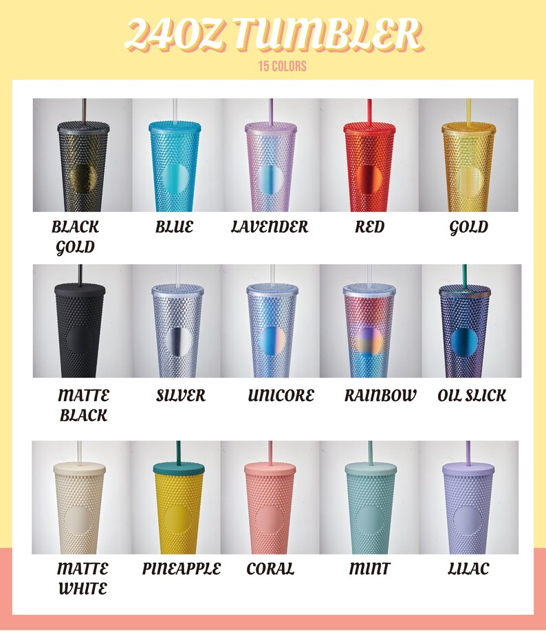 Custom Name Studded Tumbler Personalized Tumbler With Etsy