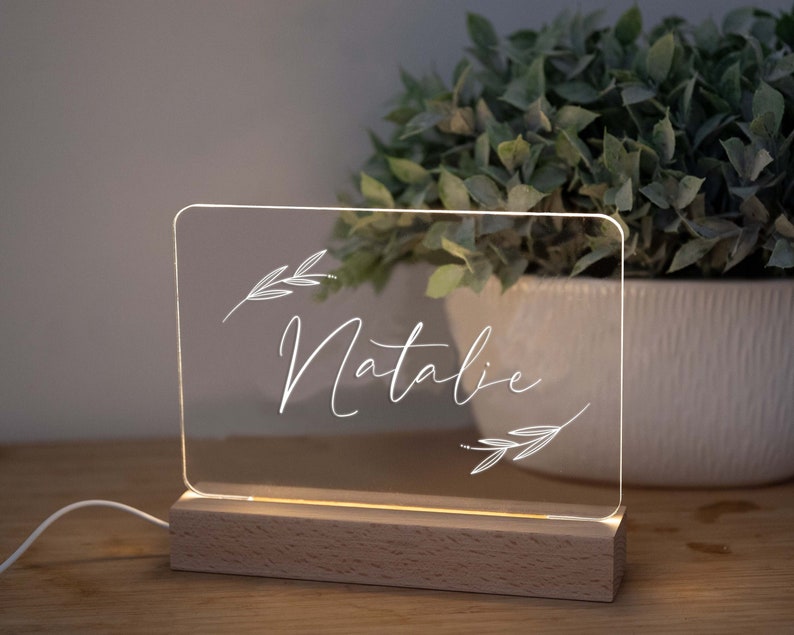 Personalized Name Night Light | Housewarming Gift Ideas | LED Room Lamp | Wedding Decor | Gifts for Her | Customized Light Up Name Sign 