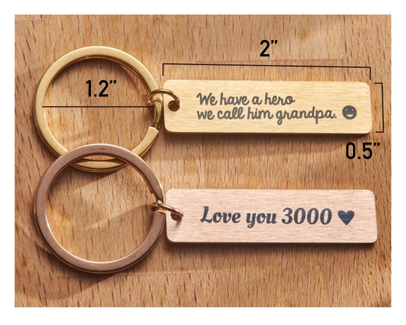 Custom Keychain Gift  Personalized Present - Gifts Engraving