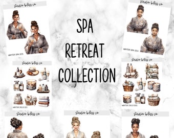 Planner Stickers | Dolls | Deco | Spa Retreat Collection | Choose Your Sheet