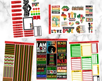 Planner Sticker Kit - Unapologetically Black History Sticker Kit